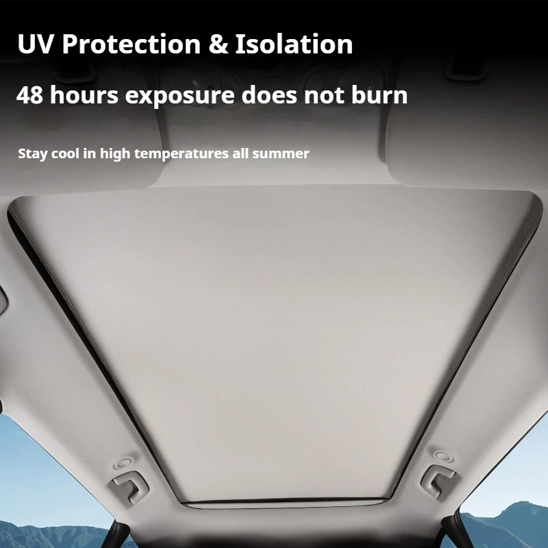 Fit For  AION V II Car Sun Shade Silicone Static Adsorption Roof Heat Insulation Sun Protection Skylight Visor