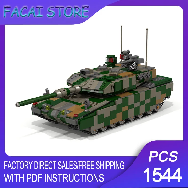 

Конструктор Moc Building Bricks Military ​ ​ ​ ​ ​ ​ Модульный конструктор «Бронированная машина Leopard 2A7»: технологичный набор для сборки, подарок на Рождество, игрушка DIY