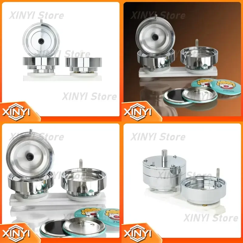 75mm Diameter Interchangeable Button Badge Making Machine Mould for SDHP-1