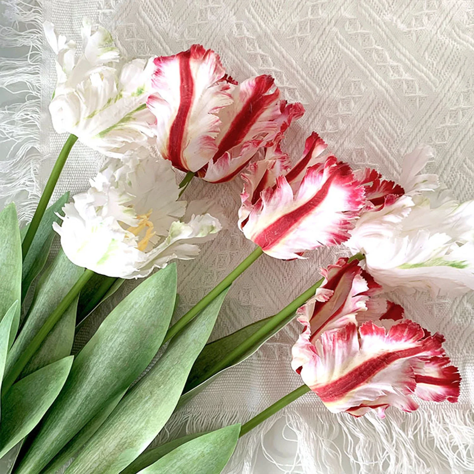 1Pc Parrot Tulip Branch, Home Decoration Artificial Flower, Simulation Flower for Home Wedding Decoration, 68cm Lenght