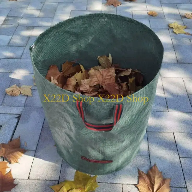 X22D Foldable Garden Rubbish Bags With Handles Durable And Easy To Store 300L