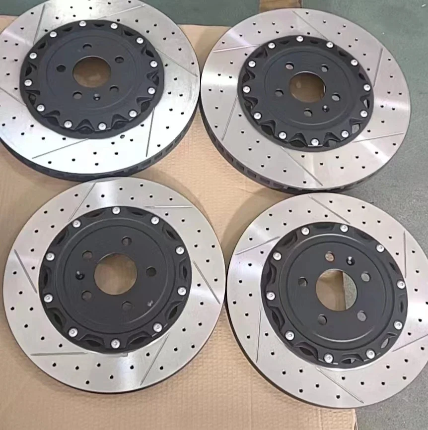 Car Brake Discs 2 Piece Floating Rotors  4H0615601L 356mm Brake Rotor for Audi C7 S6