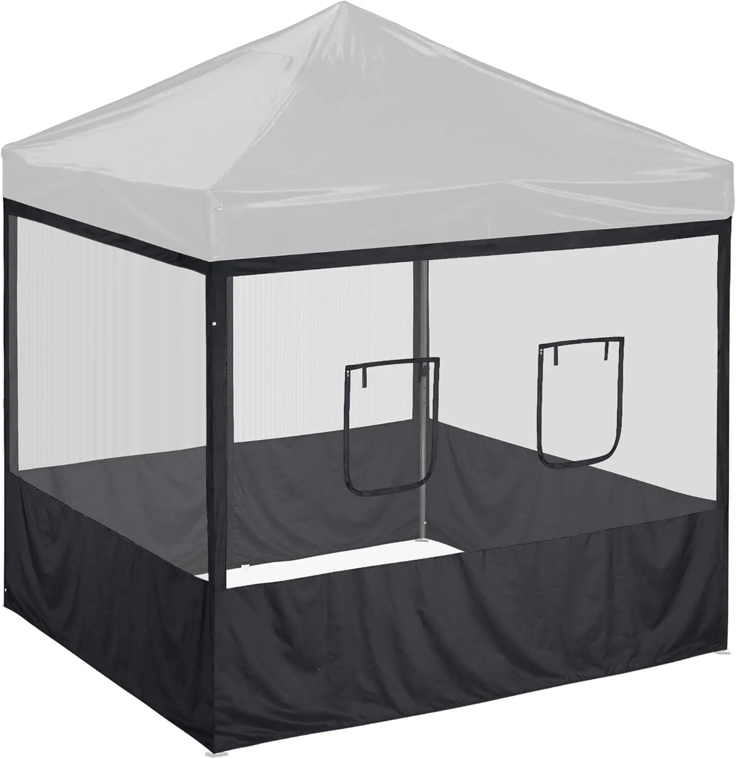Food Booth Commercial Use, Mesh Material, No Color Specified, 4pcs Screened Wall for Shelter