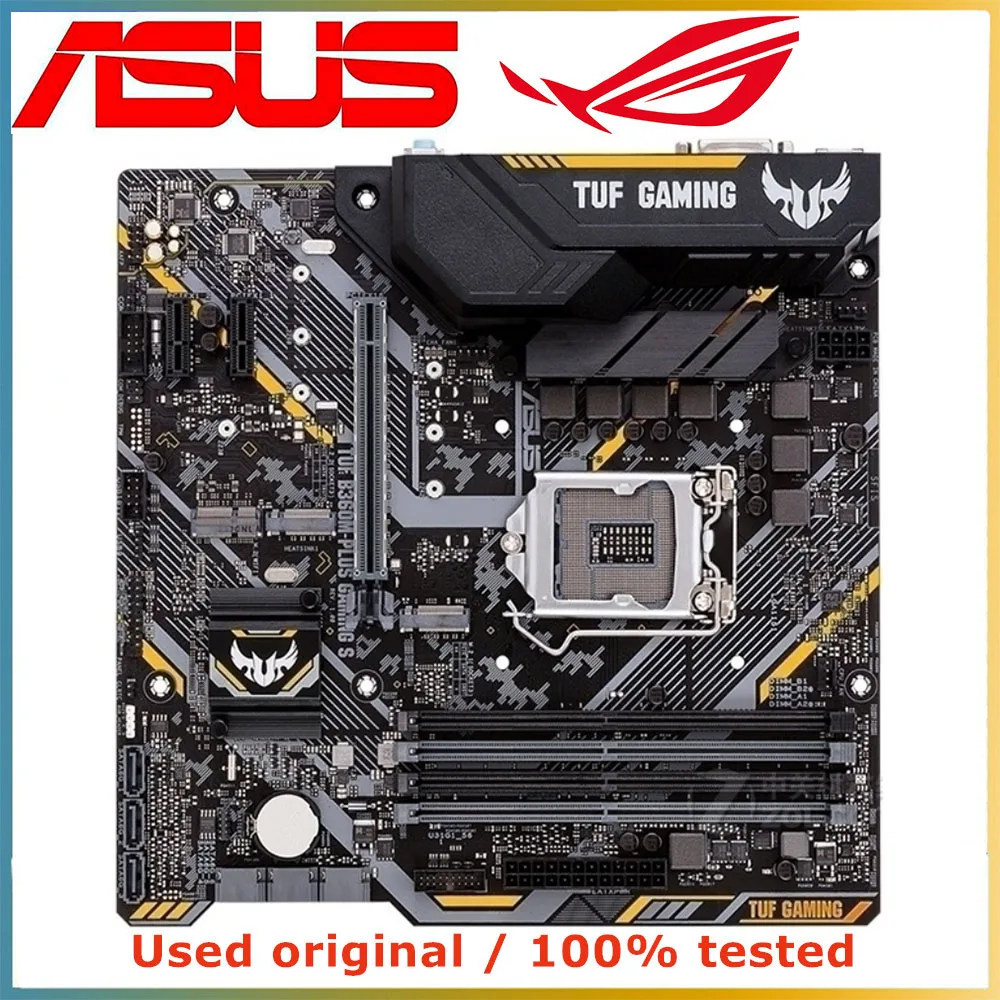 For ASUS TUF B360M‑PLUS GAMING S Micro‑ATX Mainboard Intel B360 Chipset LGA 1151 Socket DDR4 Memory Up To 64GB 8th‑9th Gen Intel