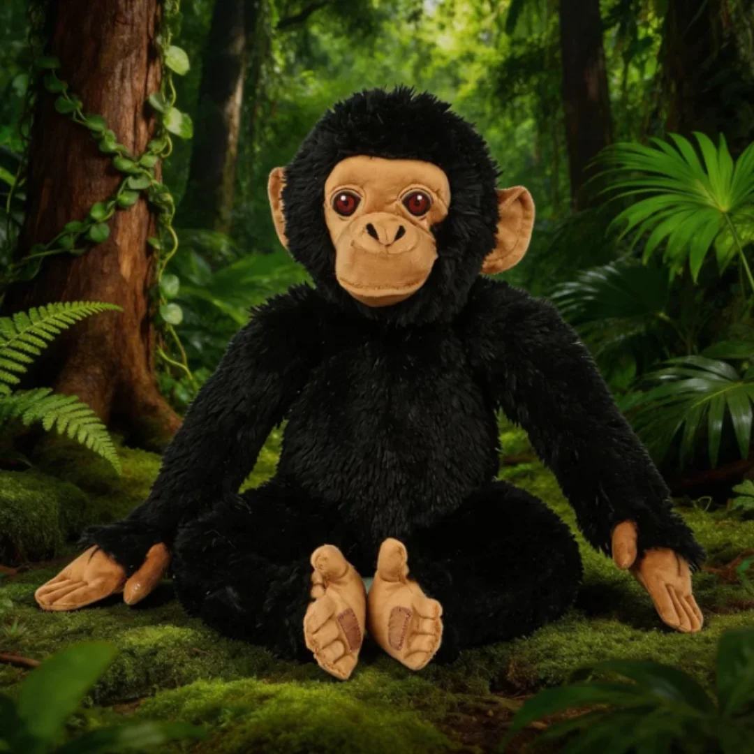 Interesting Chimpanzee Plush toys Stuffed Animal Plush Toys Chimpanzee Gift Kid Birthday Xmas Collector Chimpanzee Enthusiasts