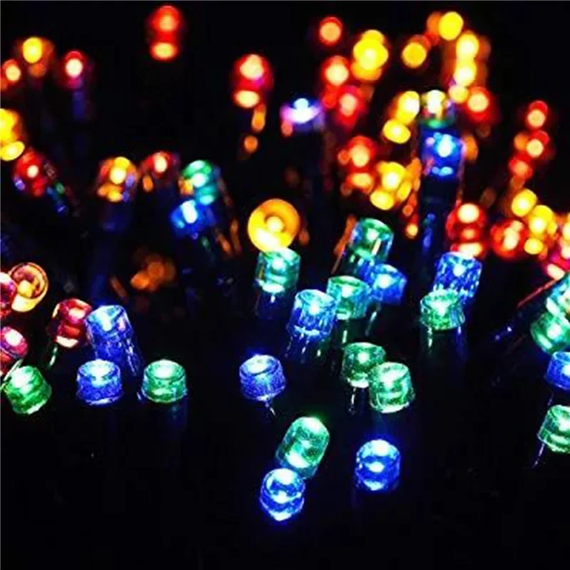 8 Modes Outdoor Solar Garland Lamp Festoon LED Icicle Light String Wedding Holiday Summer Garden Fence Wall Atmosphere Decor image 2