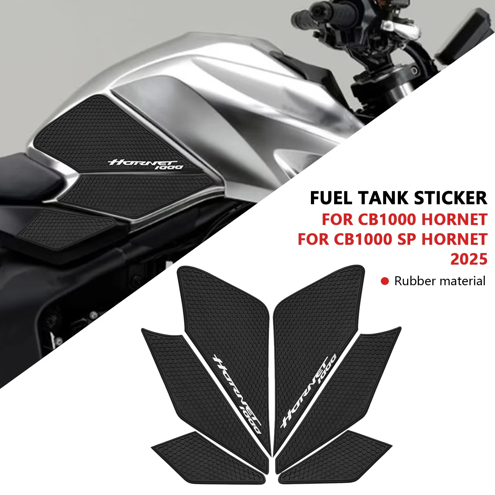 

For CB1000 Hornet 2025 CB 1000 Hornet SP 2025 Motorcycle Tank Traction Pad Anti Slip Sticker Gas Knee Grip Protector