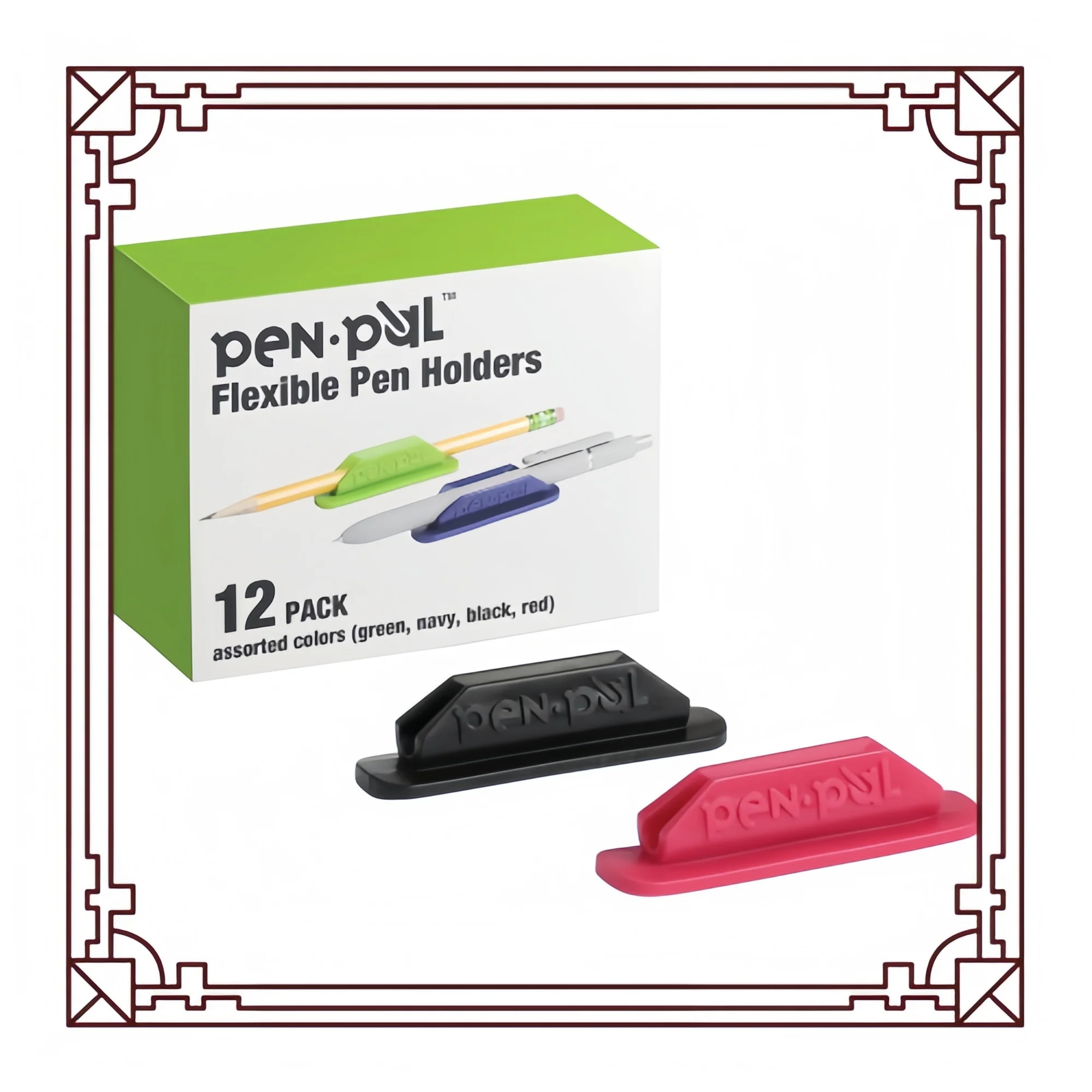 

Держатели, гибкий держатель для ручек, органайзер для инструментов для письма, принадлежности для офиса и учителей, палочки для планшетов, разные цвета, 12 шт.