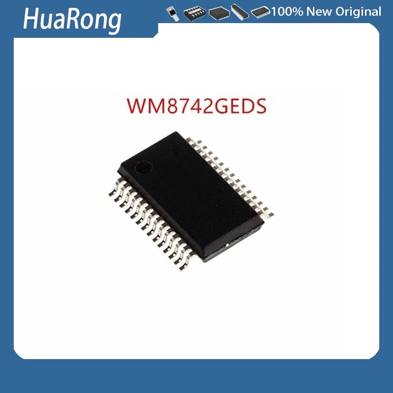 2Pcs/Lot   WM8742GEDS  WM8742  SSOP-28