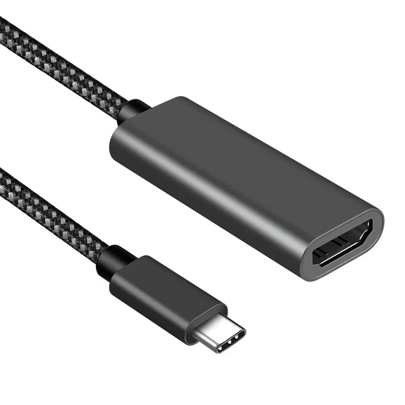 USB C to HDM I-호환 어댑터 4K 30Hz 케이블 유형 C MacBook 안드로이드 스마트 휴대 전화 USB-C 어댑터