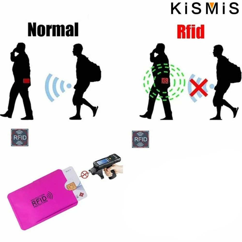5Pcs Ultrathin Anti Rfid Wallet Blocking Reader Lock Bank Card Holder Anti Theft Credit Card Case Protection New Rfid Card