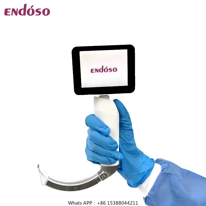 Endoso Best Sale Reusable  Tracheal Intubation 3size 115-140MM Miller  Blade Video Laryngoscope For Hospital