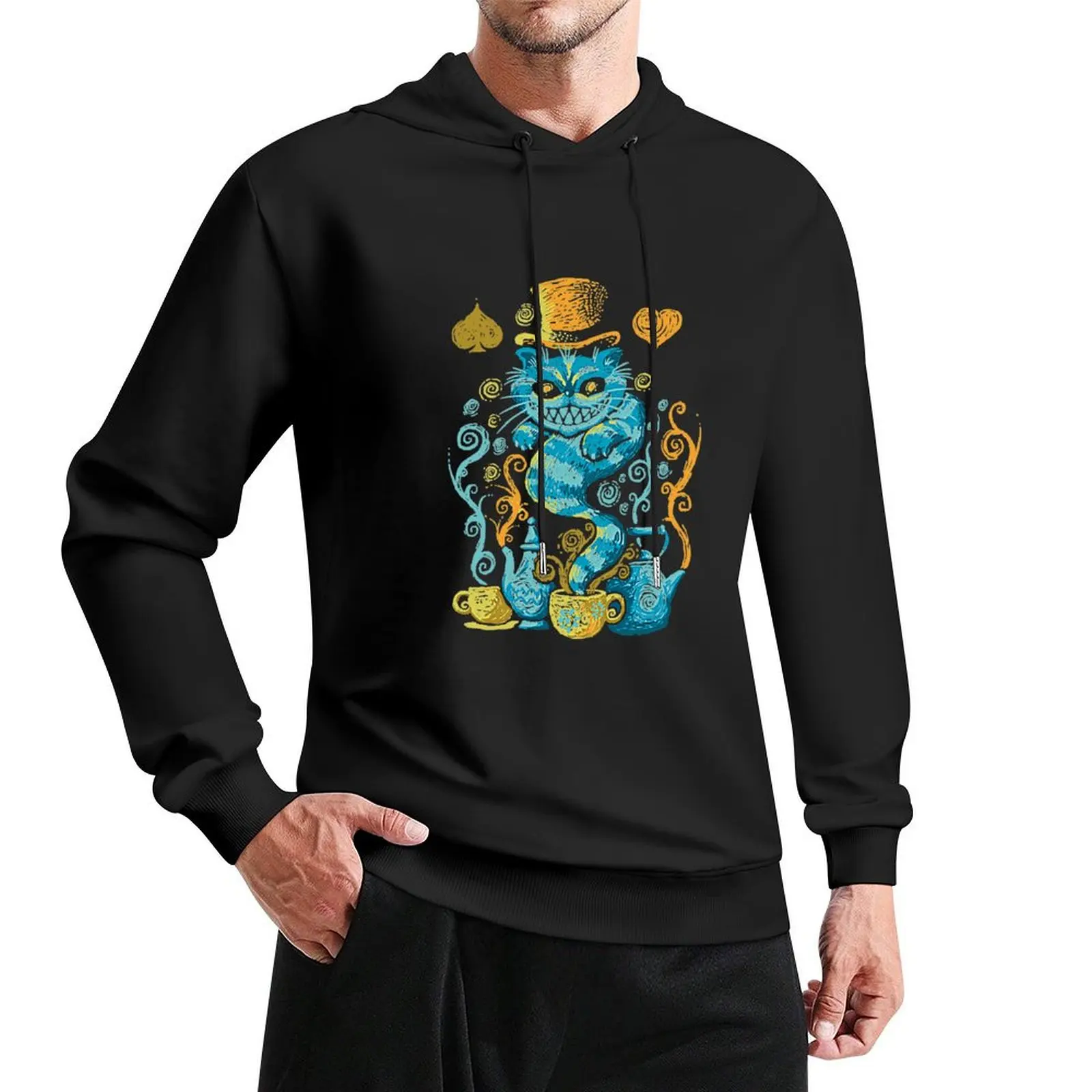 

WonderCat Impressions Pullover Hoodie hooded shirt men clothes big size hoodie