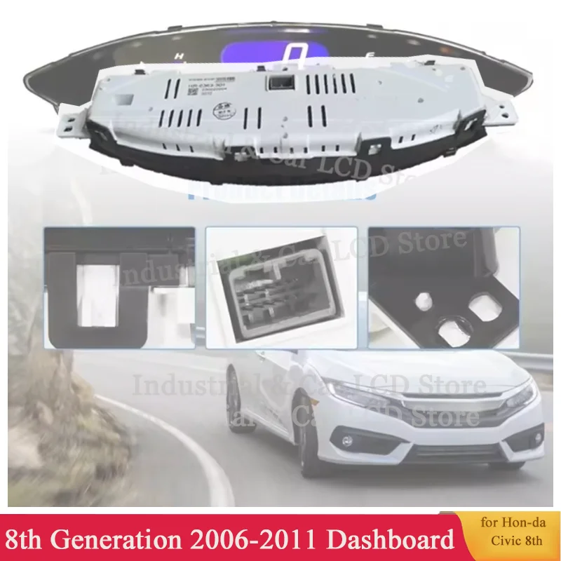 78120-SNA-A14 LCD Display Screen Panel 8th Car Speedometer Gauge Generation For Hon da Civic 8th Generation 2006-2011 Instrument