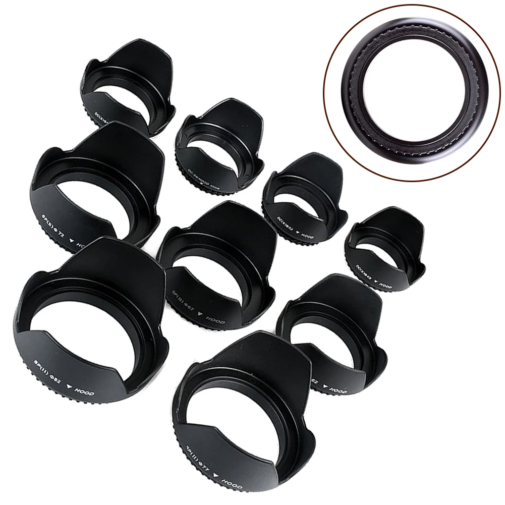 49mm 52mm 55mm Etc. Screwed Flower Petal Sunshade Lens Hood For Sony Camera Lens Hoods Lenses Accessories