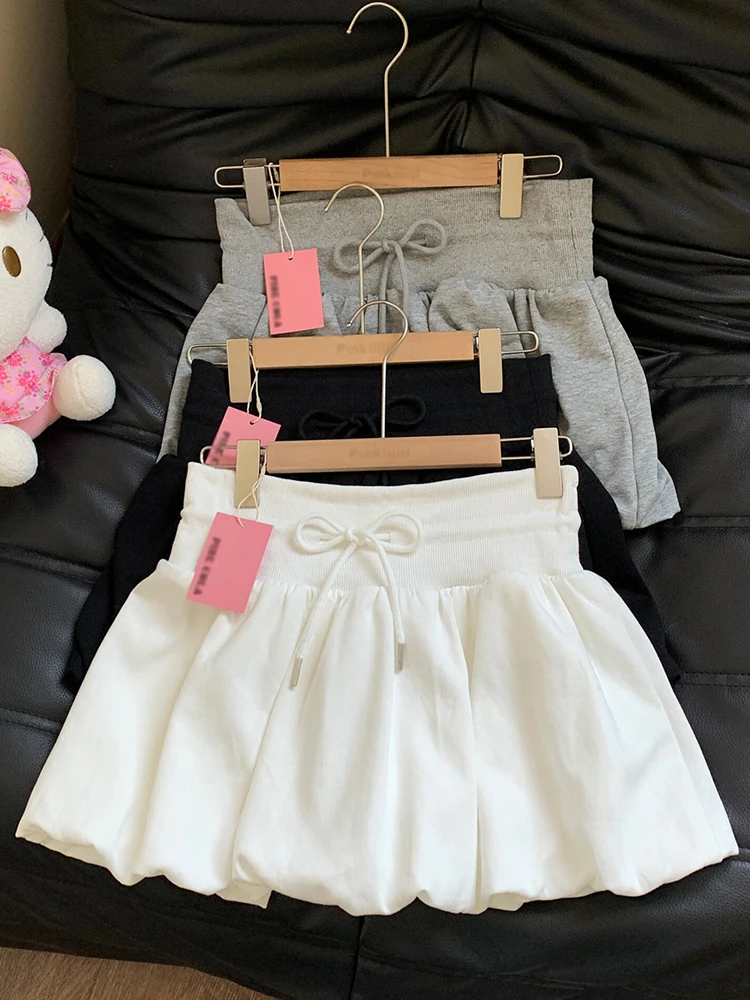 

Новая белая юбка макси с бантом для женщин, в японском стиле, вдохновленная балетом, для молодых девушек, коллекция 2026 года
