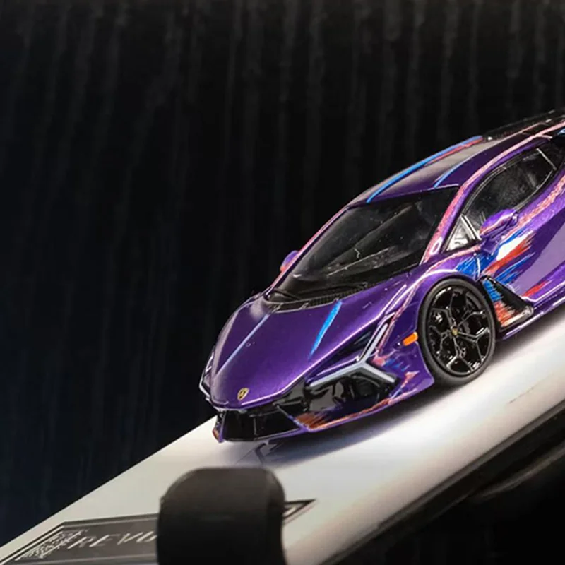 Diecast 1:64 Scale Revuelto Metallic Color Alloy Simulation Car Model Collection Ornament Gift Display Souvenir Decoration