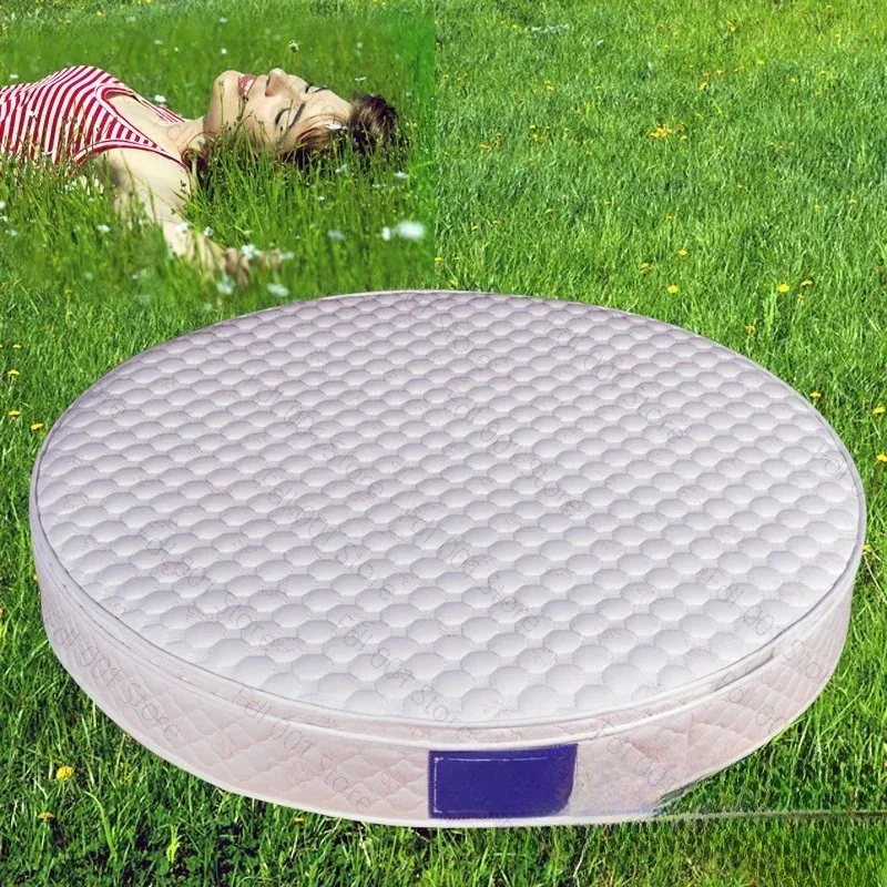 Round Natural Latex Mattress Spring Soft And Hard Foldable Mattress