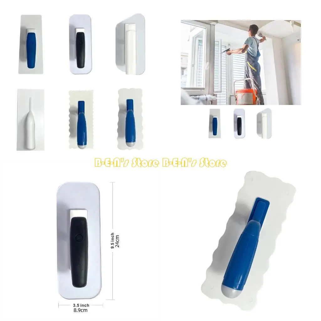 Y1AD Plastic Plaster Trowel Thickened Wall Plaster Trowel Portable Workers Flooring Plaster Board Trowel Hand Tool