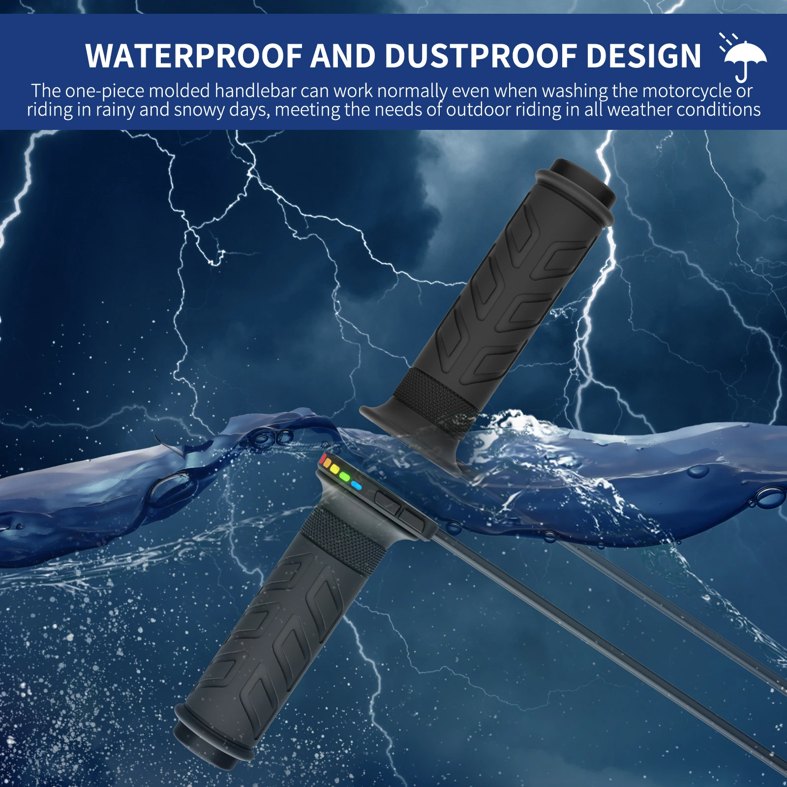 1 زوج 12 فولت 22 مللي متر دراجة نارية اليد ساخنة القبضات 5-العتاد درجة الحرارة قابل للتعديل جهاز تدفئة محمول العالمي دراجة نارية ساخنة اليد القبضات