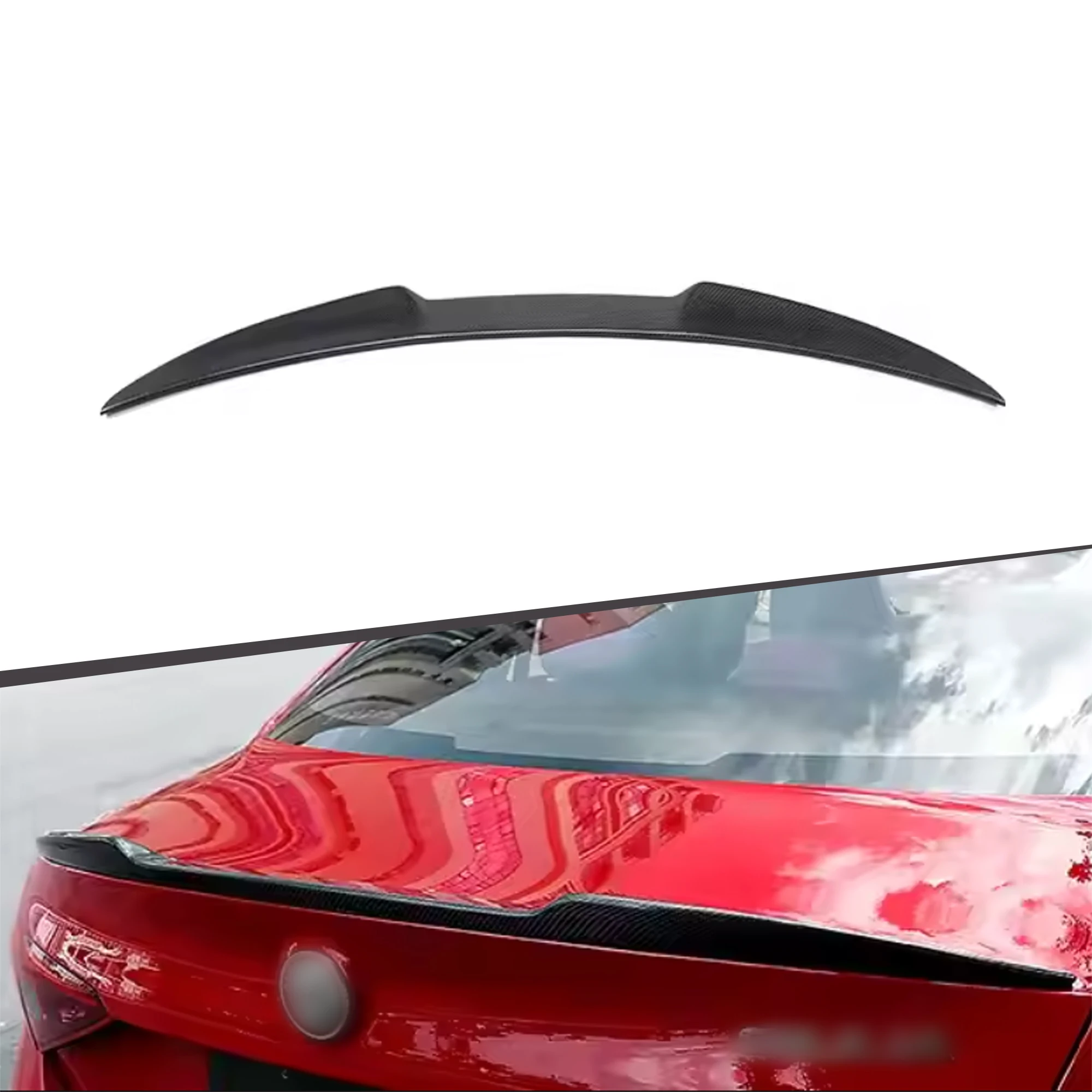

Wing Spoilers Carbon Fiber for Alfa Romeo Giulia Rear Spoiler 2017+custom