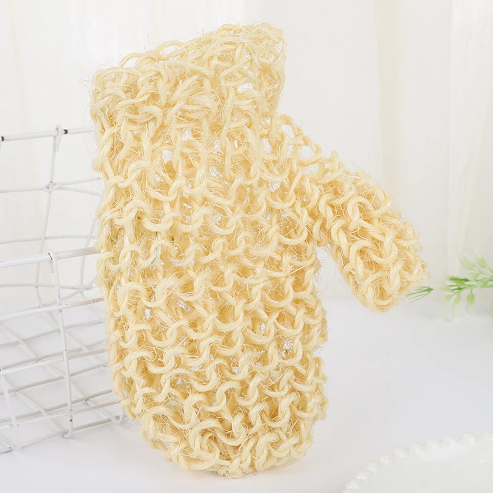 

Gloves Braided Shower Skin Exfoliator Bath Washcloth Body Peeling Foot Scrubber Mittens