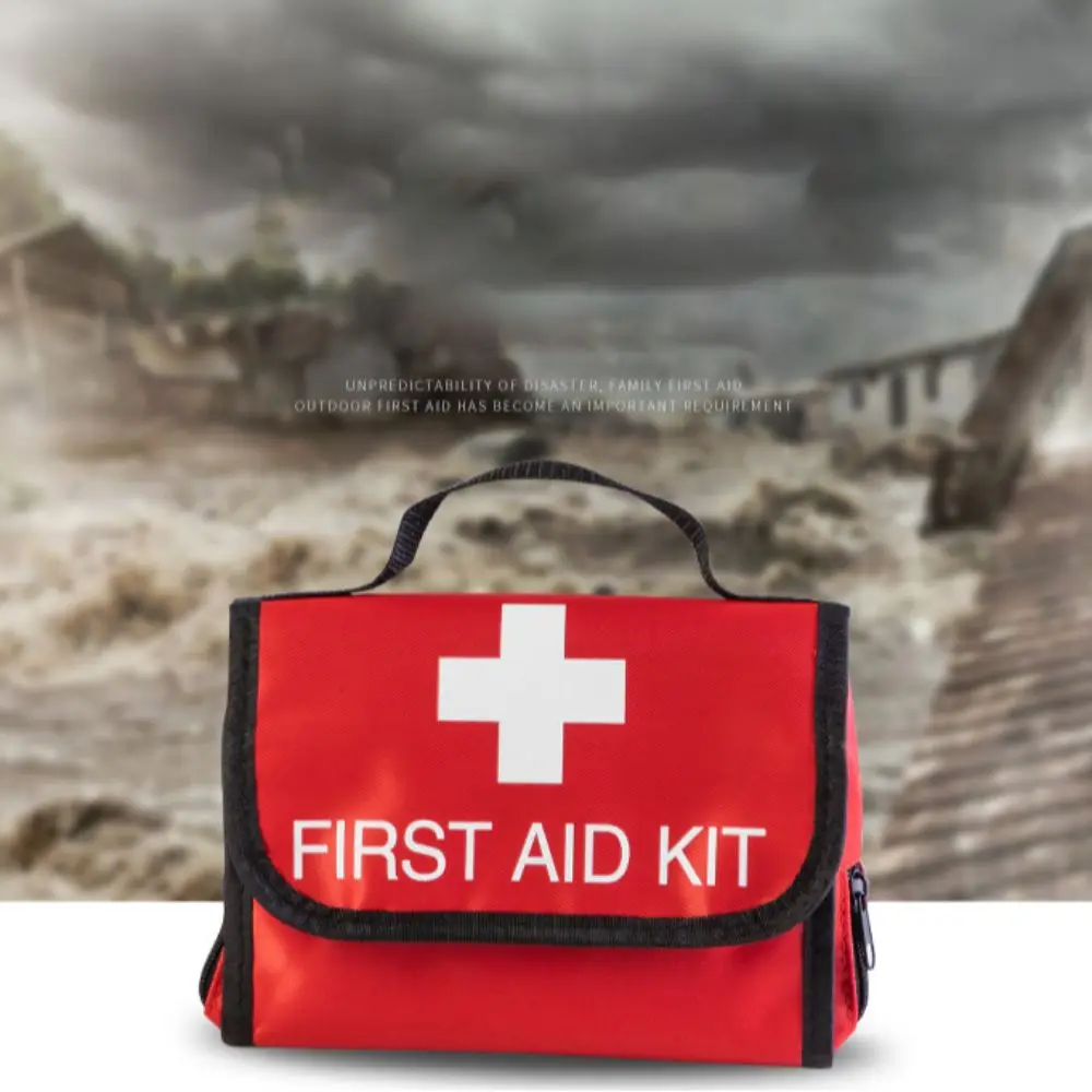 Travel Accessories Oxford Emergency Bag Red Outdoor Survival Pill Kit Bag Water Proof Portable Outdoor Survival Bag Storage