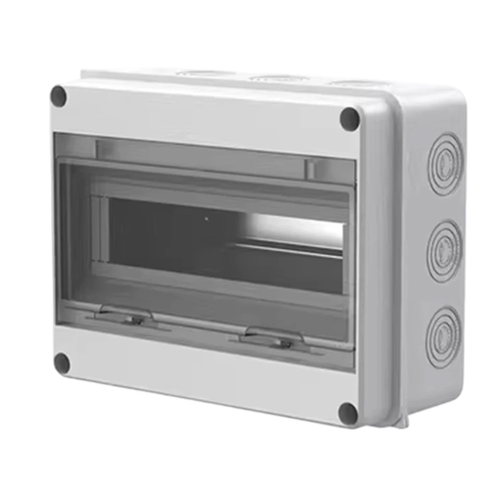 12-Circuit Weather-Resistant Electrical Box for Agrivoltaic Systems and EV Charging Depots DZ47 Breaker Integration 258PZ30 Spec