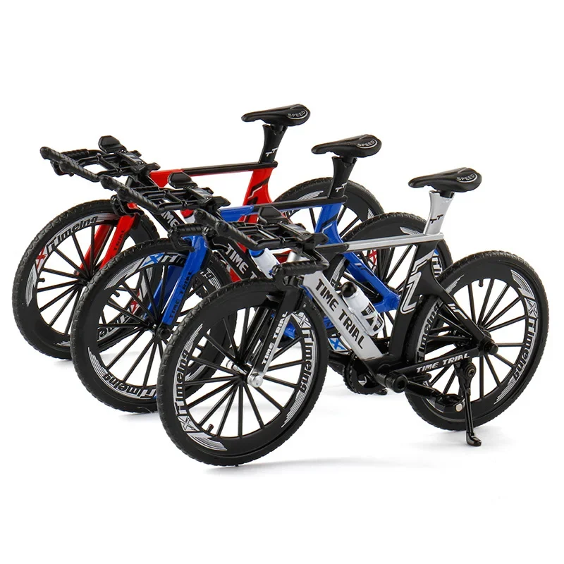 17CM simulation alloy bicycle model toy mountain bike racing toy simulation Mini Bike collection toy children's gift