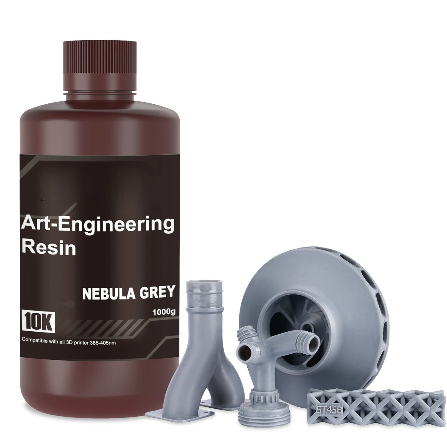 1KG Engineering-Like Resin, High Hardness Scratch Resistant Tappable for LCD 3D Printers, Compatible with Elegoo