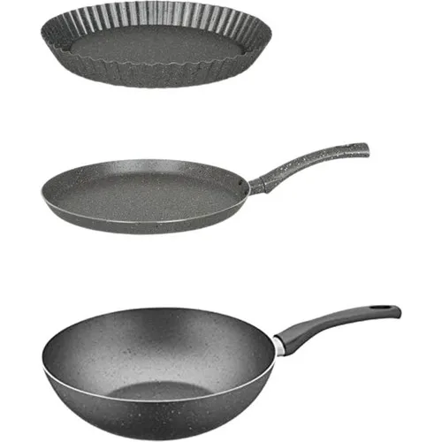 Moonlight Crepe-Wok Frying Pan and Tart Mold