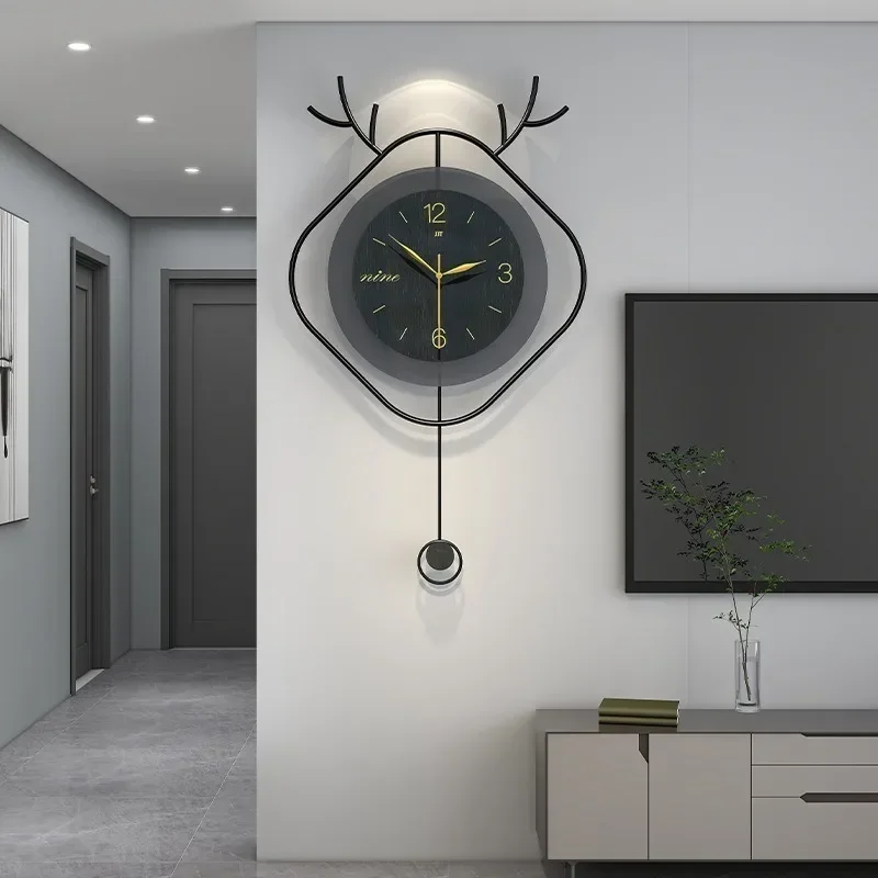 Modern Luxury Creative Wall Clock Hallway Living Room Wall Clocks Aesthetic Nordic Interior Home Decor Valentine Gift Ideas