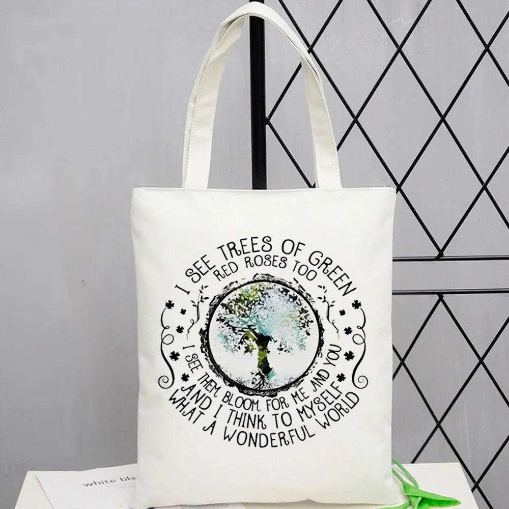 Foldable Heartbeat Shopping Bag, Eco Friendly Bag, Tote Shopper Bag, bolsa