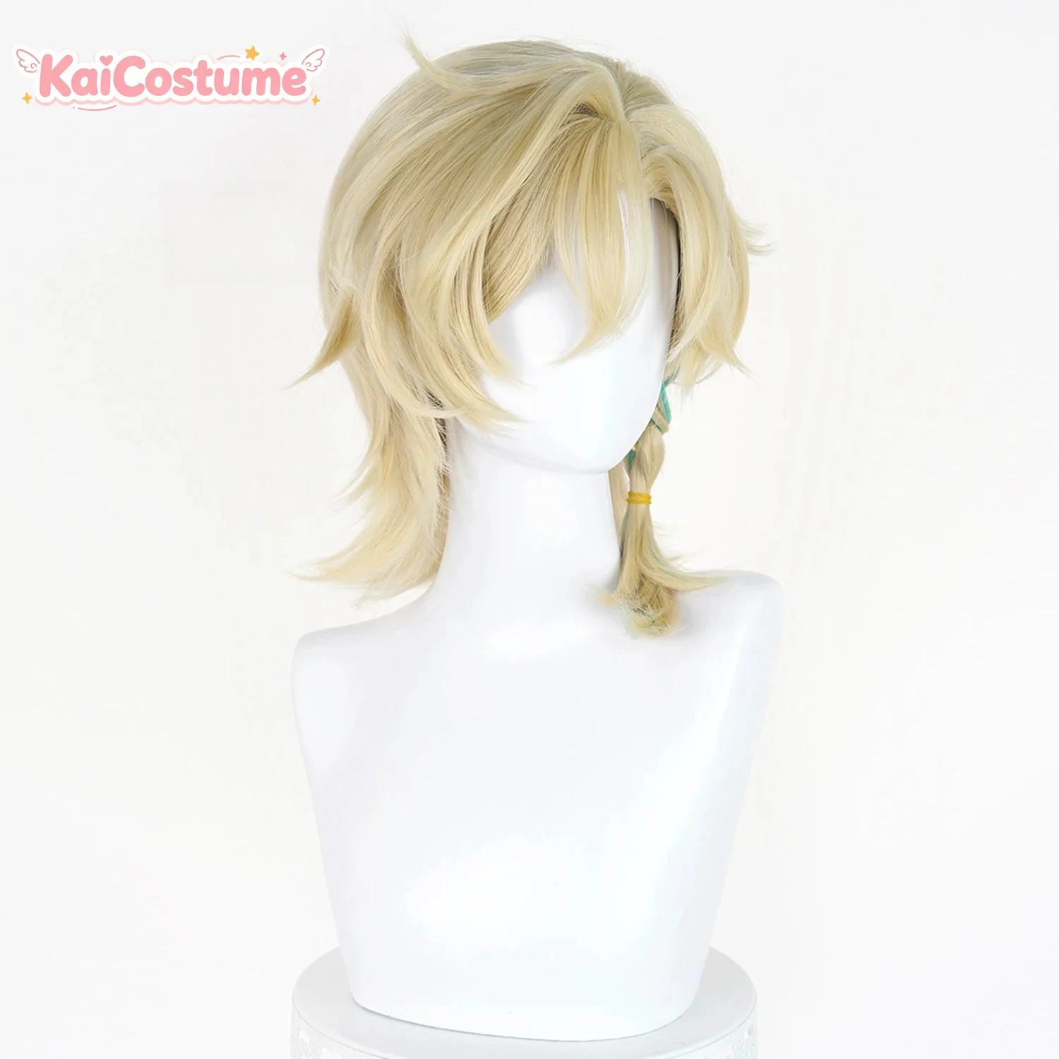 Honkai Star Rail Aventurine Wave Play Cos Wig Silver Grey Layered Synthetic Hair Realistic Scalp Top Heat Resistant Fiber view 3