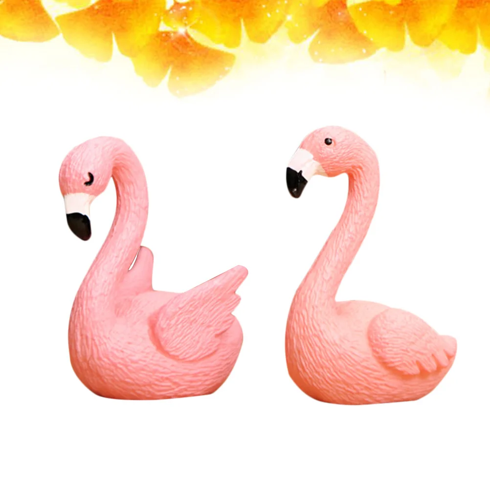 

16Pcs Flamingo Cake Topper PVC Mini Decorations for Wedding Birthday Party Landscape Ornament Accessories Flamingo Cake Topper