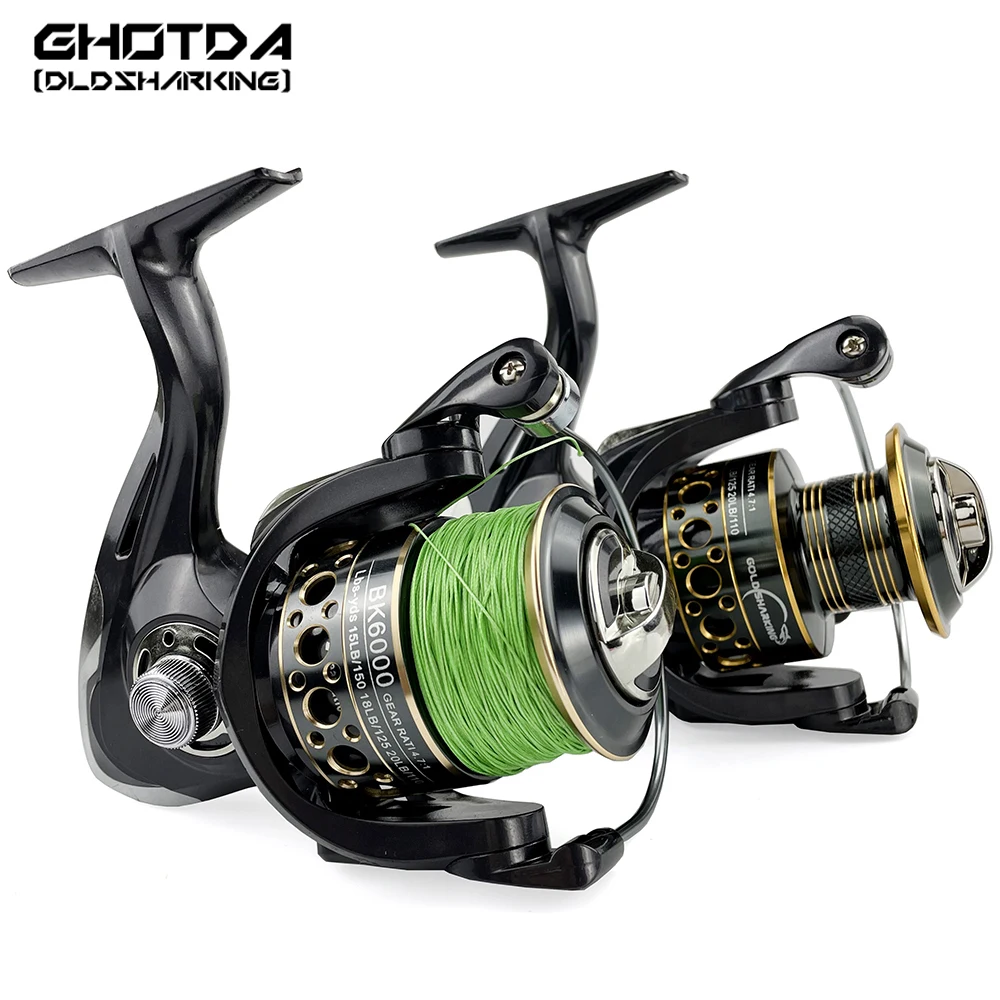 Rigidity Light Spinning Reel 5.2:1 / 4.7:1 Smoth 2000 3000 4000 5000 6000 7000 Saltwater Fishing Reel More Durable