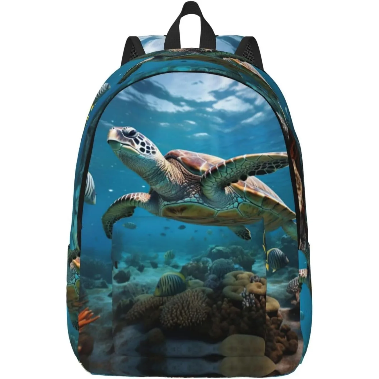 

Sea Turtles Fashionable and lightweight canvas backpack, fit for casual travel, easy to carry your life