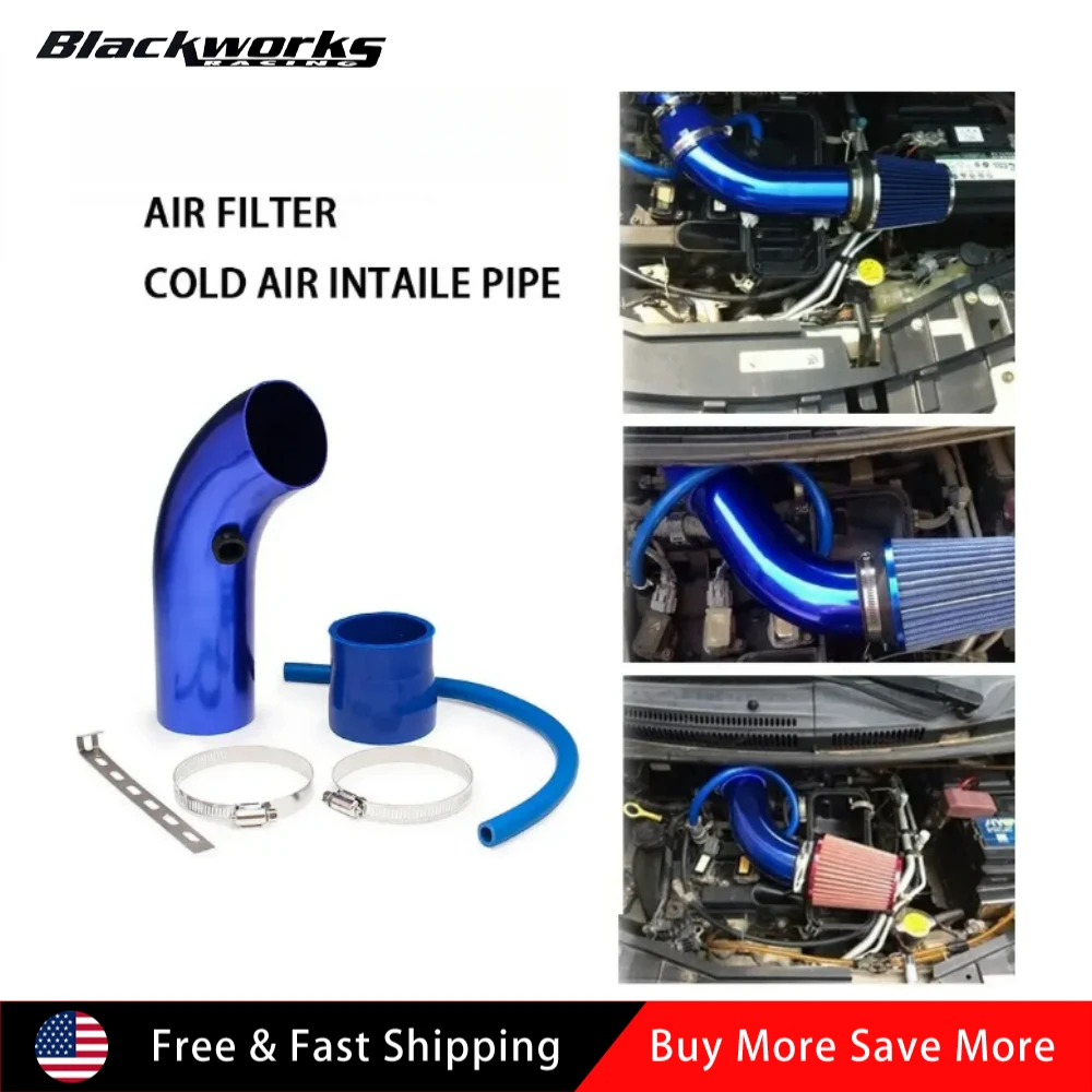 

Универсальный автомобильный гоночный алюминиевый 3 "76 мм система воздухозаборника турбоиндукционная трубка комплект