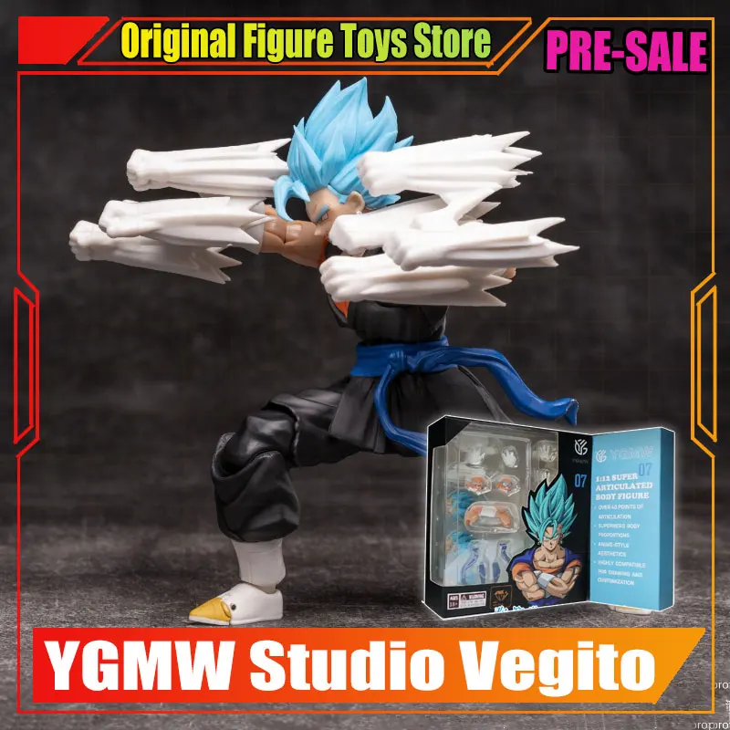 

NEW YGMW Toys Vegito Figure Dragon Ball SHF Super Saiyan Blue Vegito Vegetto Anime Action Figures Figurine Model Kids Gifts Toys