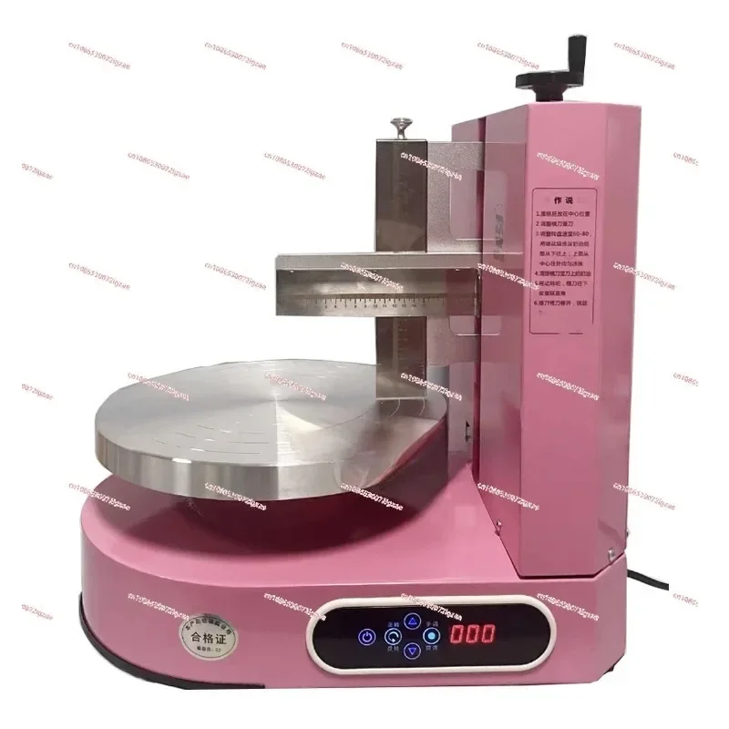 Semi Automatic Birthday Cake Smoothing Coating Machine Cakes Plastering Cream Coating Filling Machine Cooing Baking Appliance