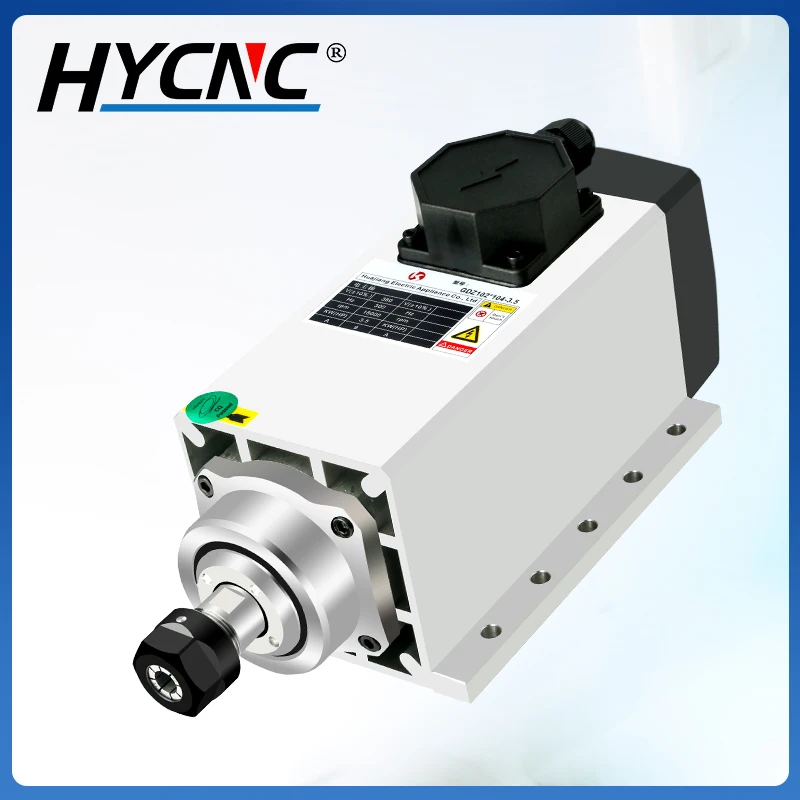 Imagem -02 - Ksbg Refrigerado a ar Motor Quadrado do Eixo Rolamentos para Fresamento de Máquinas Cnc 22 kw 3.5kw 220v 380v 18000rpm 300hz