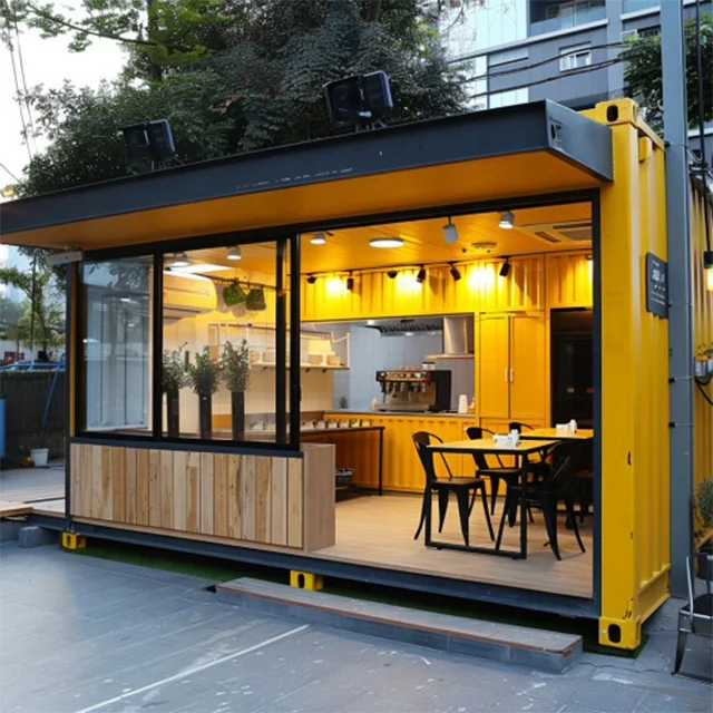 Shipping Cafe Restaurant Container Shop Fast Food Store