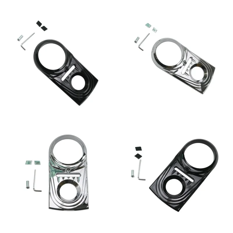 

Черная/хромированная вставка на приборную панель мотоцикла из АБС-пластика, накладка для Harley Davidson Dyna Softail Deluxe Fat Boy Heritage Springer