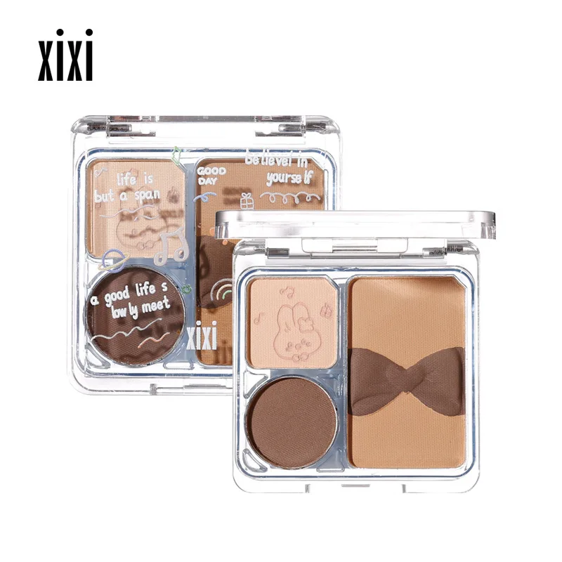 XIXI Billie Diary Three color eyeshadow Matte Glitter low saturation natural brightening embellish student beauty makeup