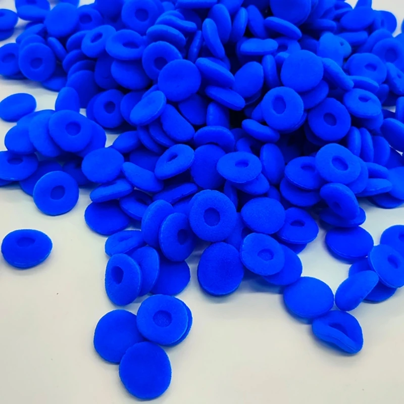 30 stcs zachte headsets katoenafdekking earpad voor antislip flexibele hoofdtelefoon oortelefoon katoenfilter 15 mm spons e74a