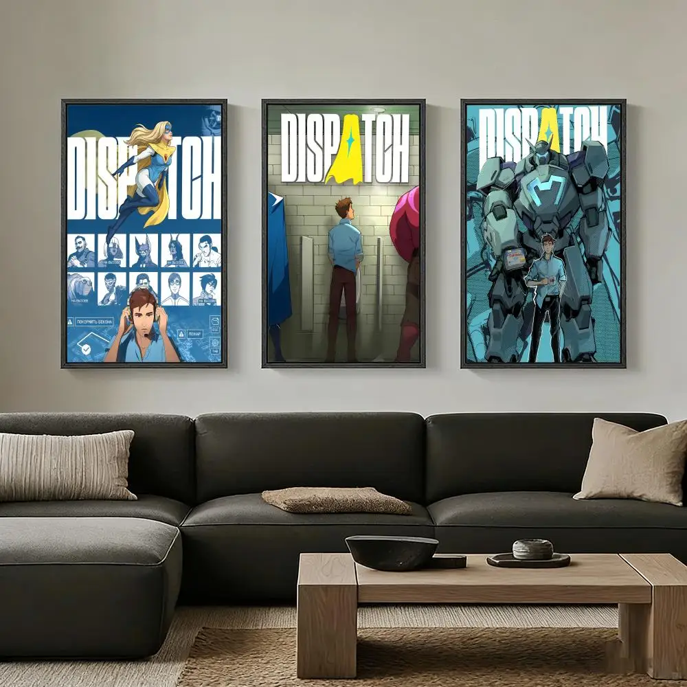 Media D-Dispatch Poster Art print wall decor ideal for living room, bedroom, bar, parlor, and home gifting