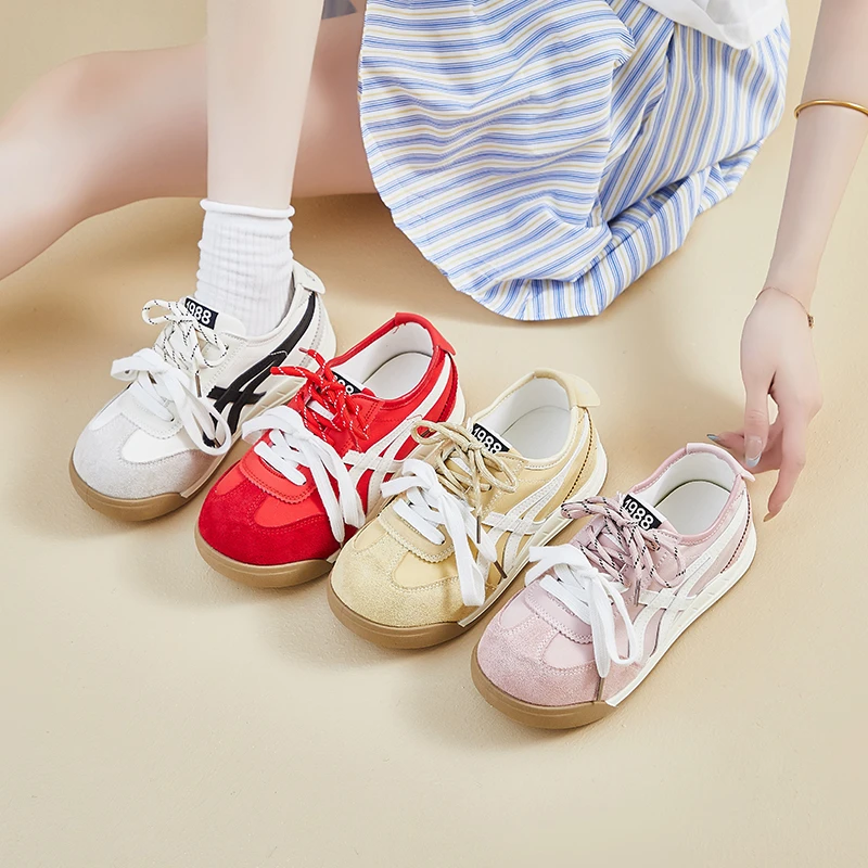 

Летняя обувь 2025 года, новая студенческая дышащая повседневная и удобная обувь на толстой подошве, уличная обувь для доски