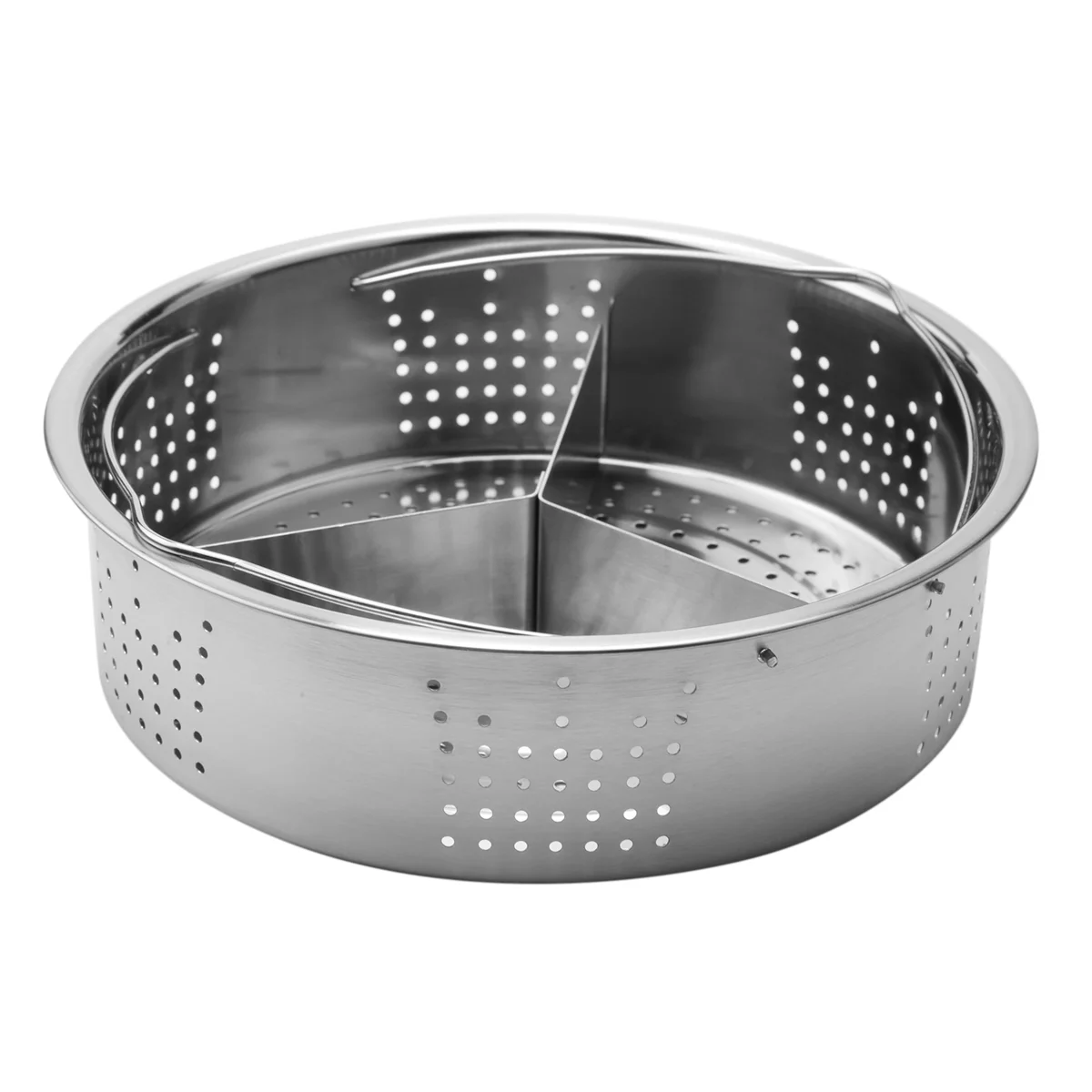 B51C 3Pcs/Set Pressure Cooker Accessories Stainless Steel Steam Basket with Egg Steamer Rack, Divider for Kitchen Cooking