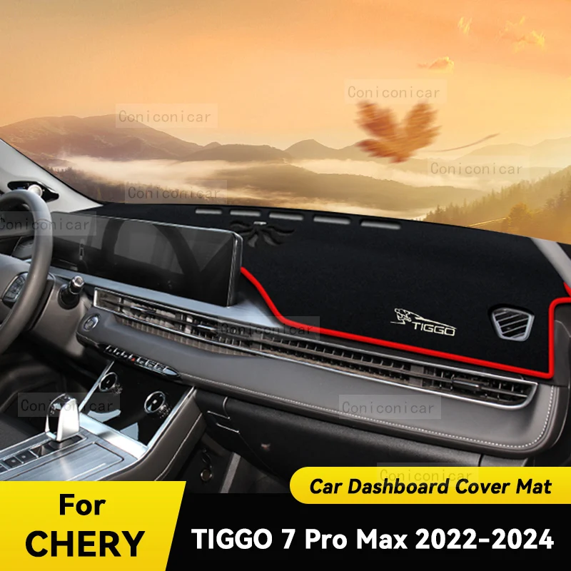 Dashboard Cover Mat Protective Pad  For CHERY TIGGO 7 Pro Max 2022-2024 Car Accessories Dash Board Sunshade Carpet Dashmat