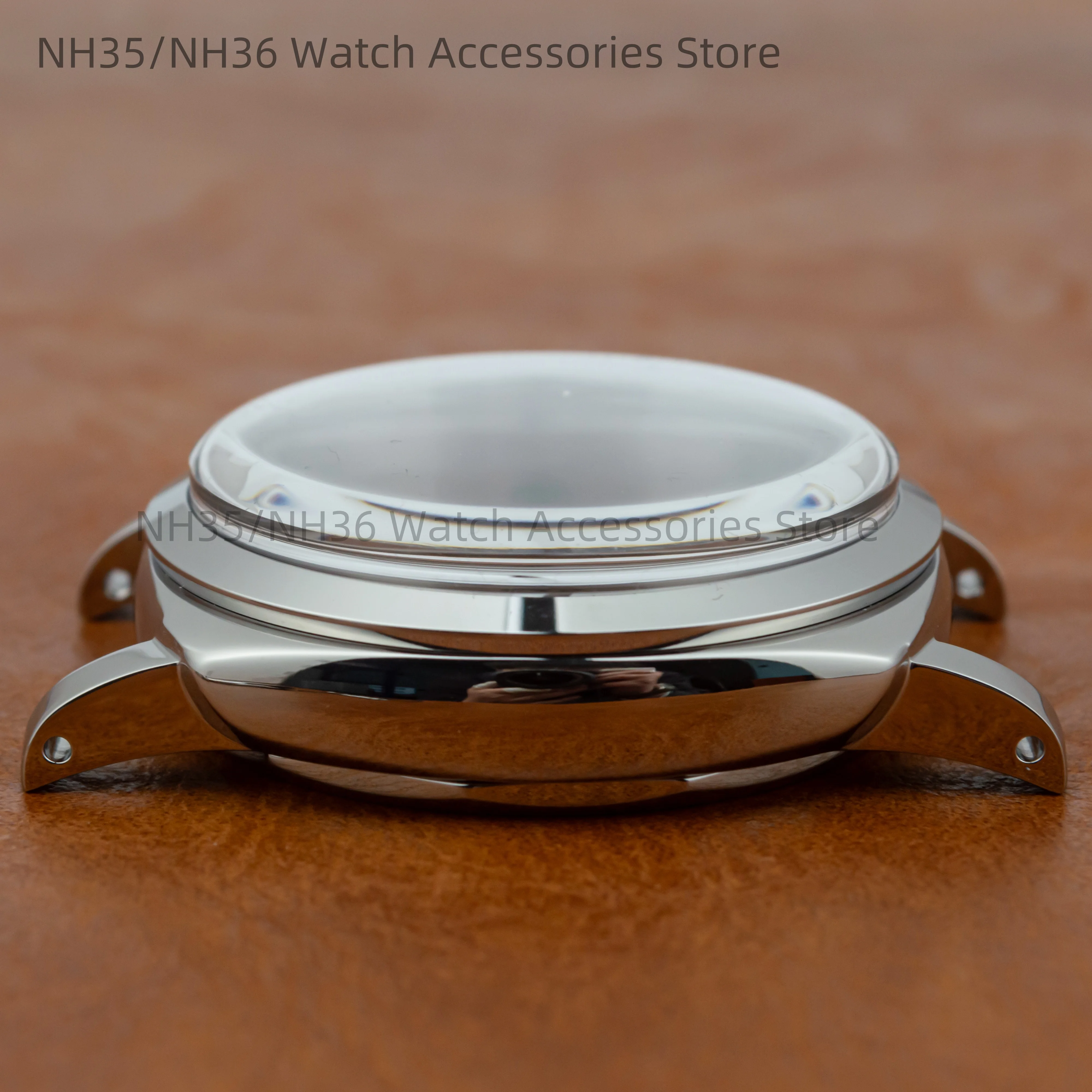 47mm PAM Vintage Case Retro Stainless Steel Case for ETA6497/6498 ST3600 Mechanical Movement PAM 6154 Case 10ATM Waterproof